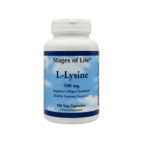 L-Lysine - 500 mg - 100 Capsules