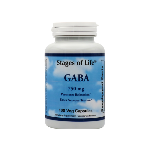 GABA (Gamma-Amino Butyric Acid) - 750 mg - 100 Capsules